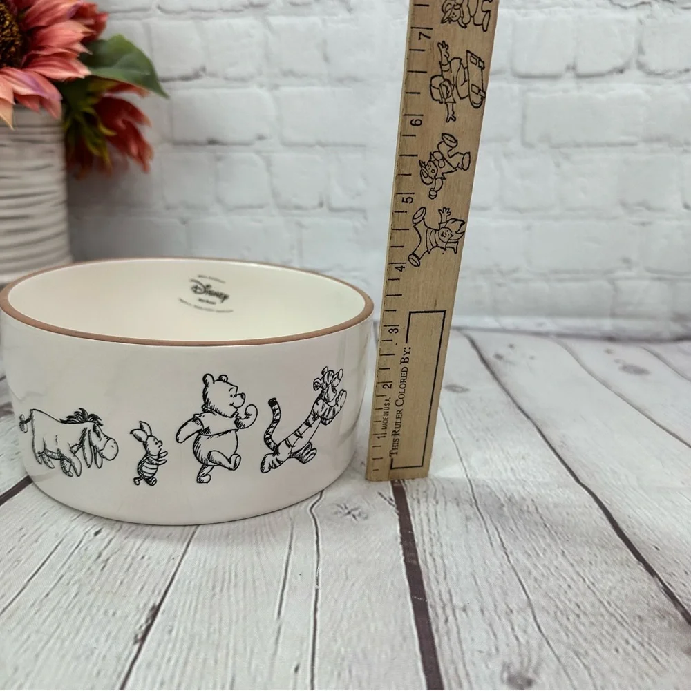 NWT rae dunn Disney Winnie the Pooh pet bowl farmhouse cottage neutral furry mom